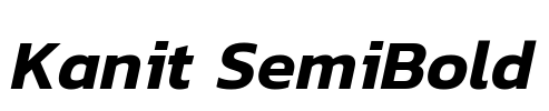 Kanit SemiBold Font Image