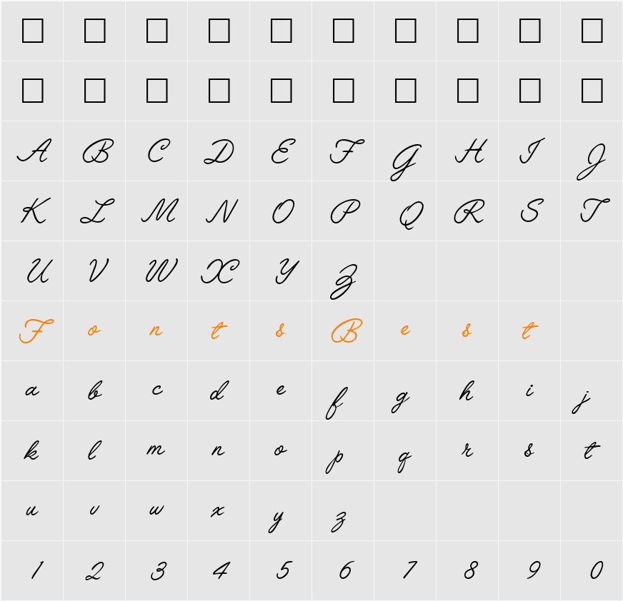 Leytonstone Character Map