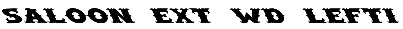 Saloon Ext Wd Lefti Font Image
