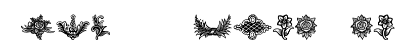 Schluss-Vignetten Font Image
