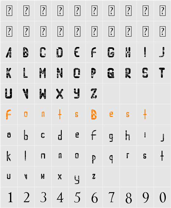 RandomAccessMemory Character Map