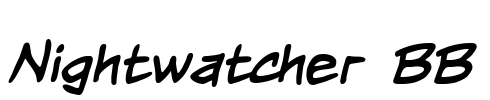 Nightwatcher BB Font Image