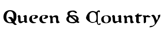 Queen & Country Font Image