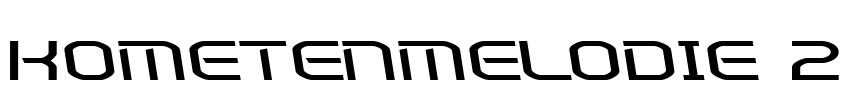 Kometenmelodie 2 Font Image