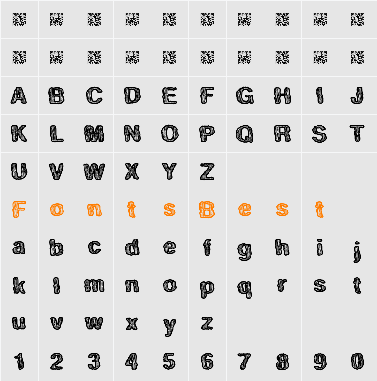 TastySwirl Character Map