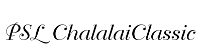 PSL ChalalaiClassic Font Image