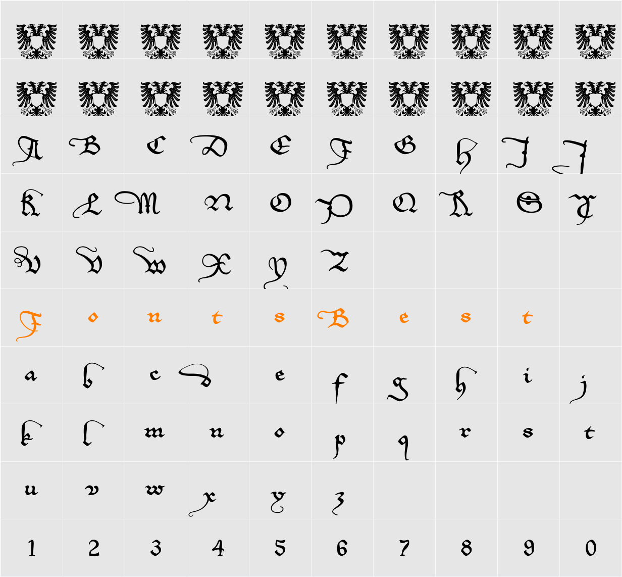 EtBoemieRex Character Map