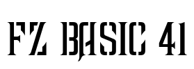 FZ BASIC 41 Font Image