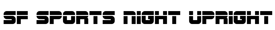 SF Sports Night Upright Font Image