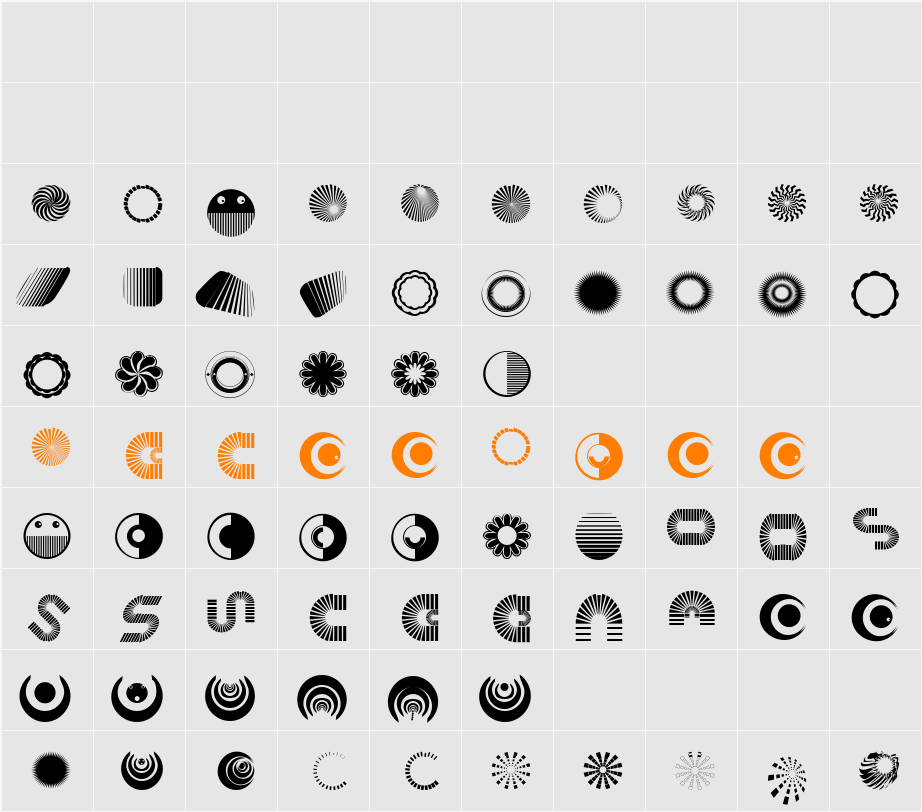 ShapesOne Character Map