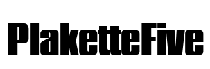 PlaketteFive Font Image