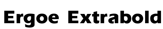 Ergoe Extrabold Font Image