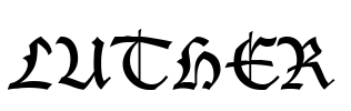 LUTHER Font Image