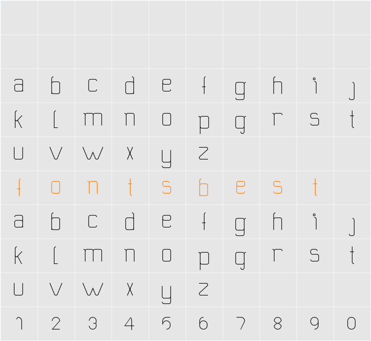 grigo Character Map