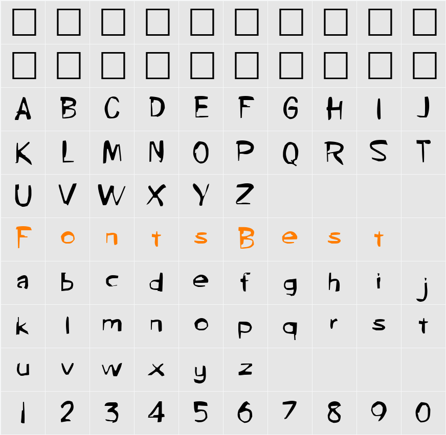 Marilen Character Map