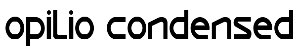 Opilio Condensed Font Image
