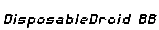 DisposableDroid BB Font Image