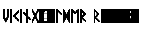 VIKING, ELDER Runes Bold Font Image