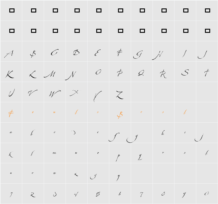 tsp machina 2 Character Map