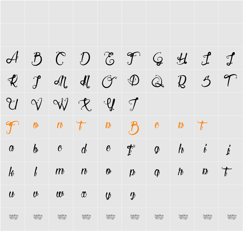 Serval Light Character Map