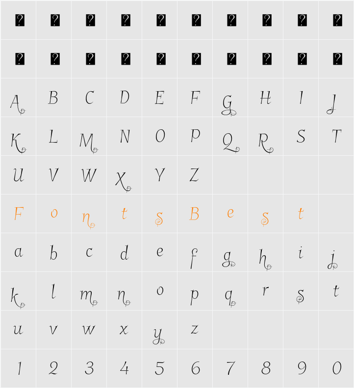 GarineldoNo02 Character Map