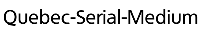 Quebec-Serial-Medium Font Image