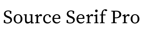 Source Serif Pro Font Image