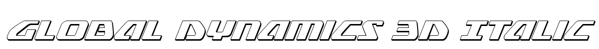 Global Dynamics 3D Italic