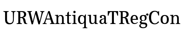 URWAntiquaTRegCon Font Image