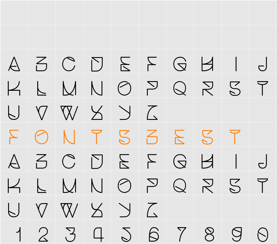Helvetica Struggle  Character Map