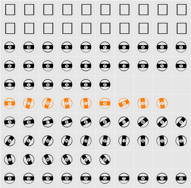 Queue Character Map