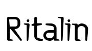 Ritalin Font Image