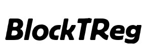 BlockTReg Font Image