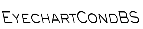 EyechartCondBS Font Image