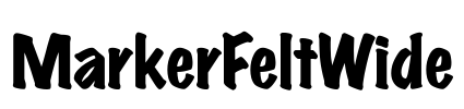 MarkerFeltWide Font Image
