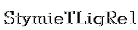 StymieTLigRe1 Font Image