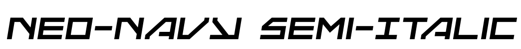 Neo-Navy Semi-Italic