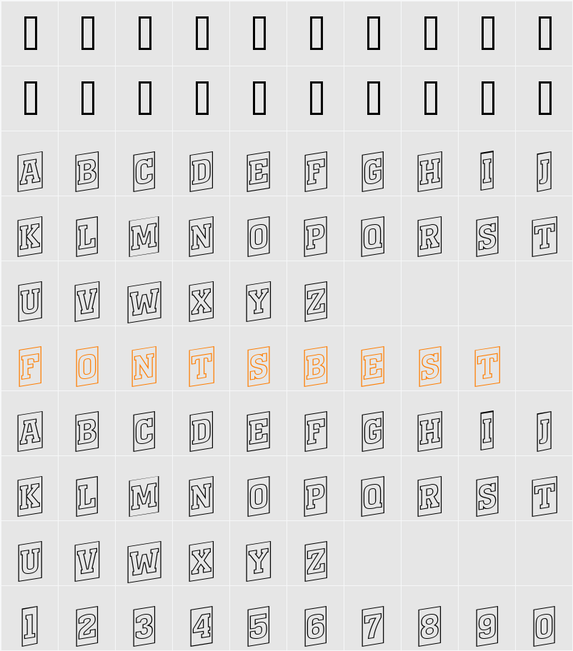a_MonumentoTtlCmOtlUp Character Map