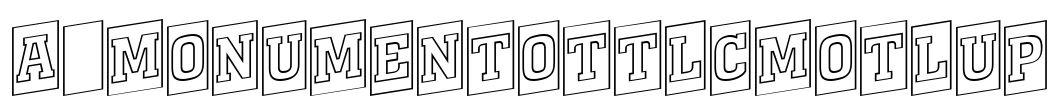 a_MonumentoTtlCmOtlUp Font Image