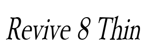 Revive 8 Thin Font Image