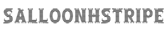 SalloonHStripe Font Image