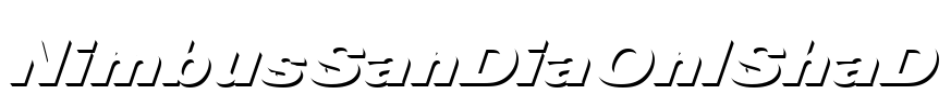 NimbusSanDiaOnlShaD Font Image