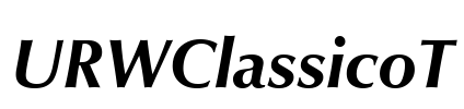 URWClassicoT Font Image