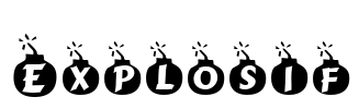 Explosif Font Image