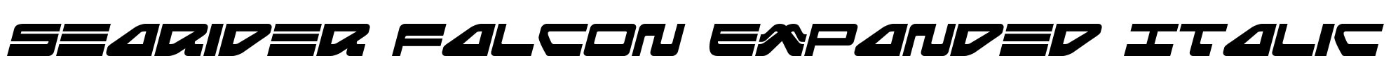 Searider Falcon Expanded Italic