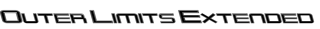 Outer Limits Extended Font Image