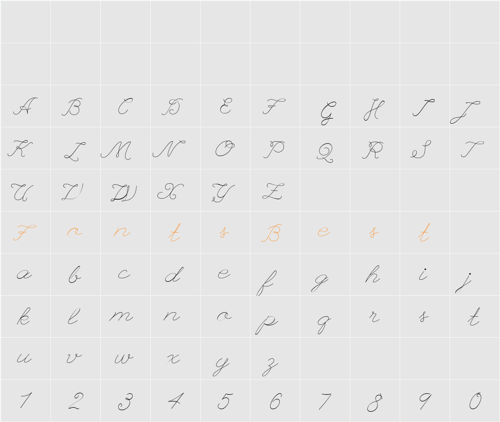 League Script Character Map