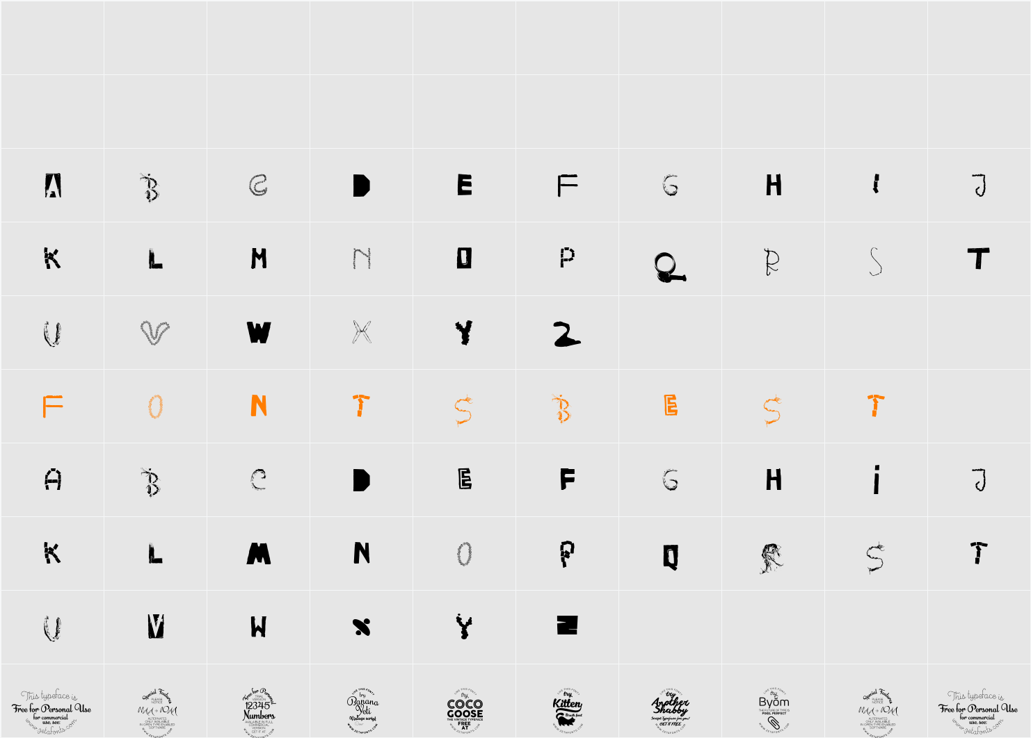 HappyFrushZero Character Map