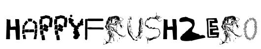 HappyFrushZero Font Image