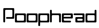 Poophead Font Image